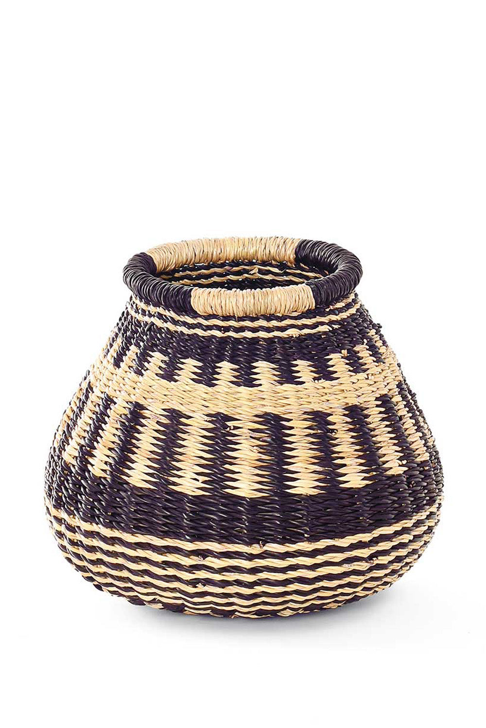 Midnight Ink Pot Baskets with Assorted Patterns