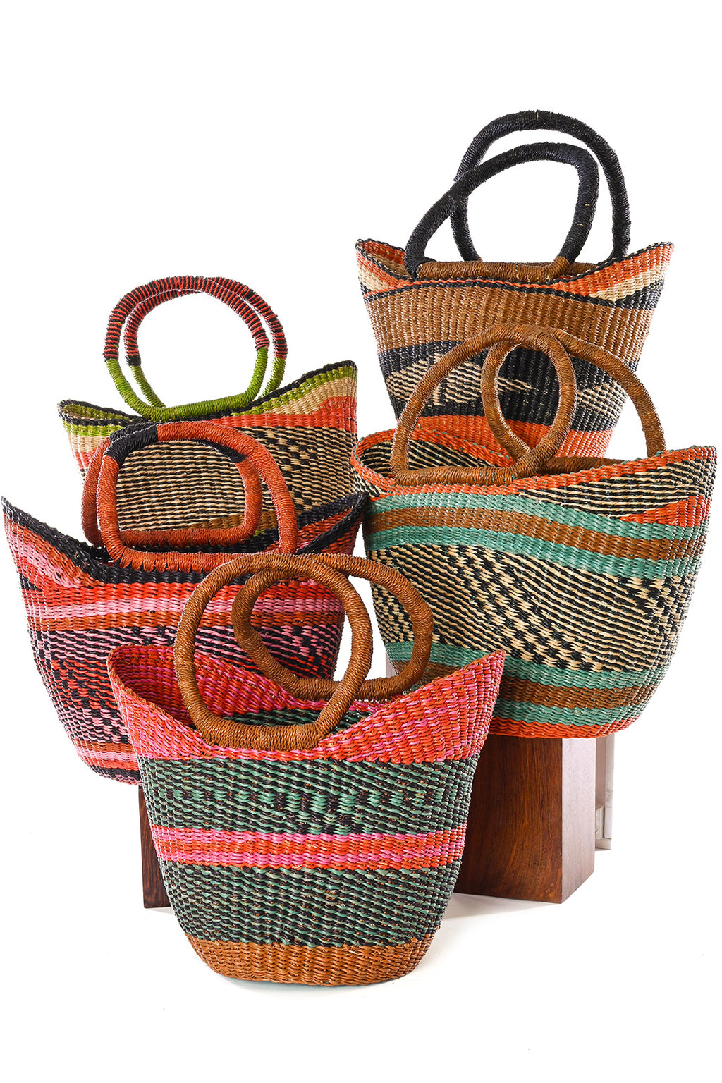 Assorted Colorful Petite Shopper from Ghana