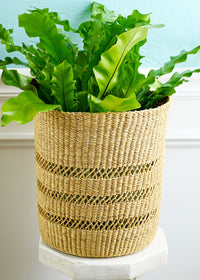 All Natural Handwoven Lace Weave Bolga Bin