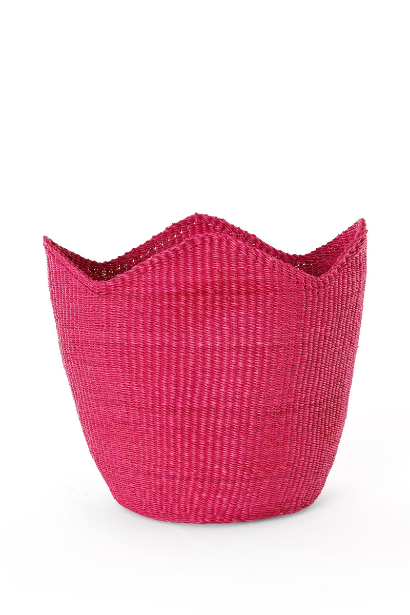 Magenta Elephant Grass Tulip Baskets