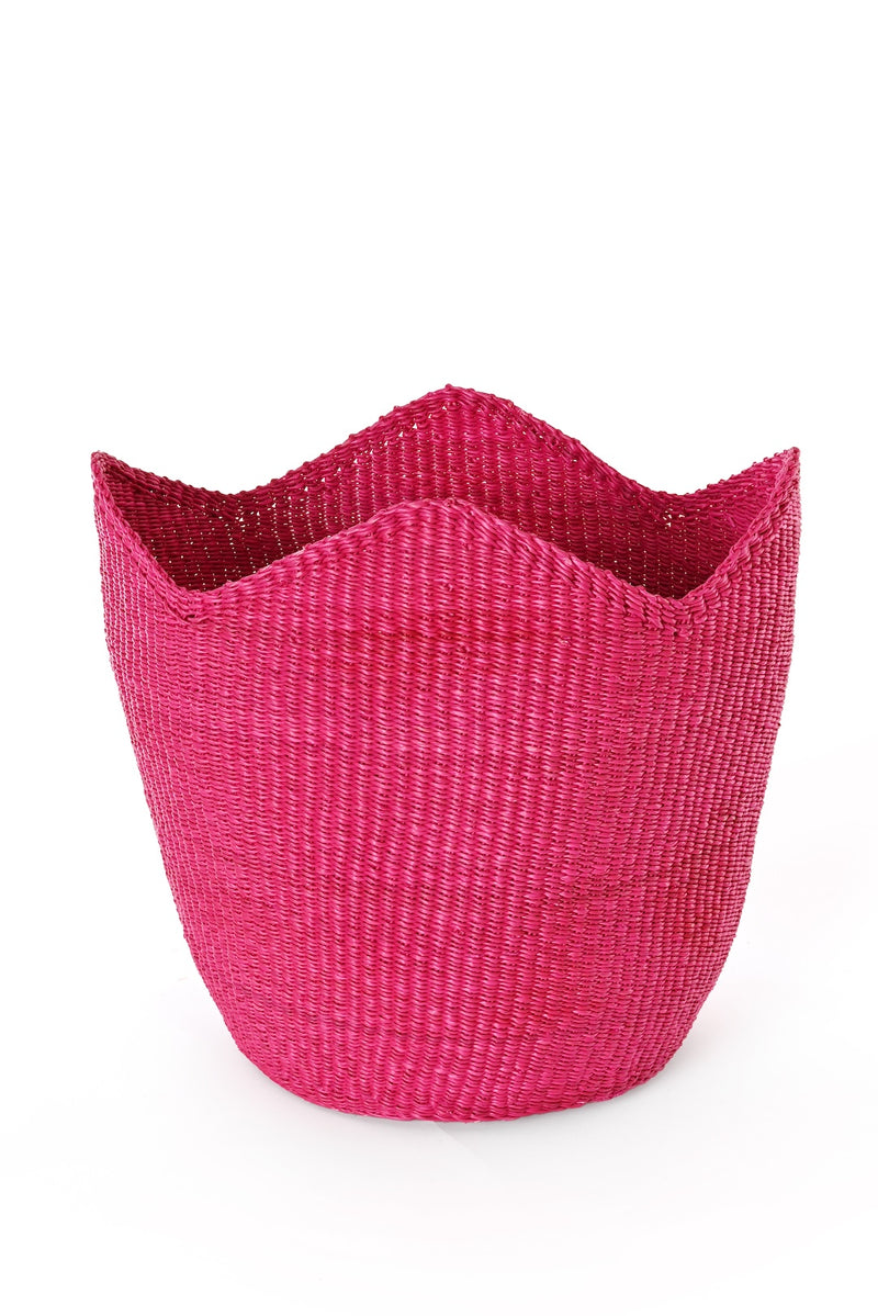 Magenta Elephant Grass Tulip Baskets