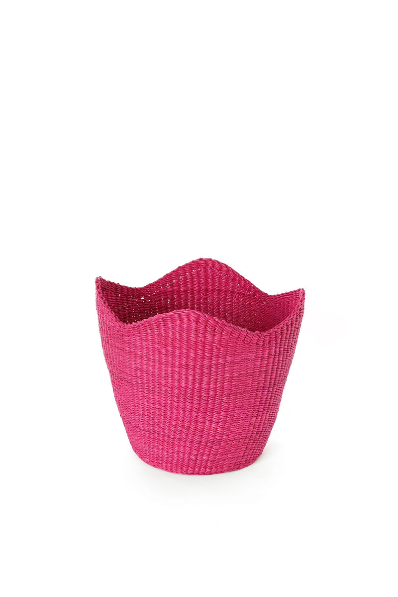 Magenta Elephant Grass Tulip Baskets