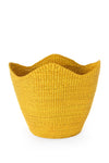 Yellow Elephant Grass Tulip Basket