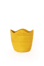 Petite Yellow Elephant Grass Tulip Basket