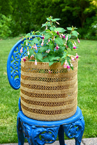 Lace Weave Basket Bins from Ghana - Large