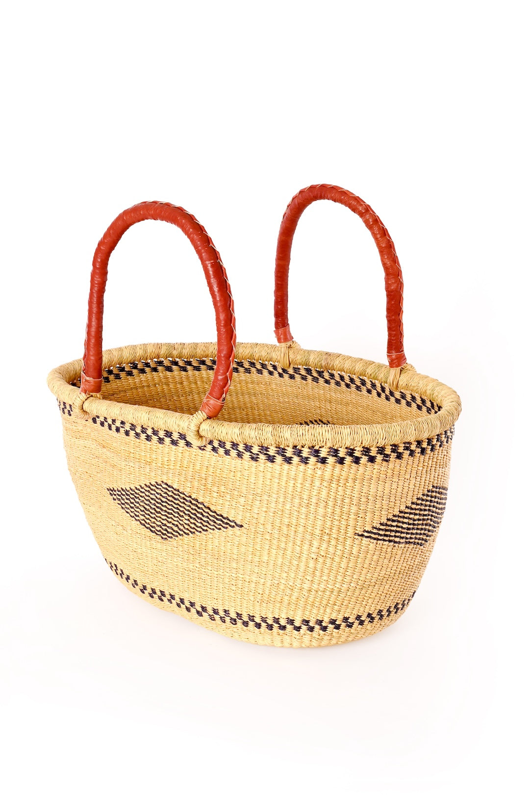 Large Oval Picnic Basket - Assorted Colors and Patterns