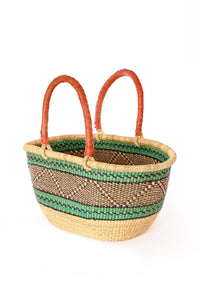 Large Oval Picnic Basket - Assorted Colors and Patterns
