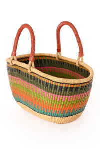 Large Oval Picnic Basket - Assorted Colors and Patterns