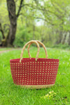 <i>Strawberry Fields</i> Oval Grass Tote