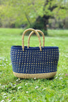 <i>Blueberry Patch</i> Oval Grass Tote