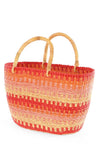 Accra Sunset Patterned Grass Tote