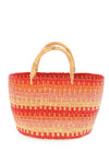 Accra Sunset Patterned Grass Tote