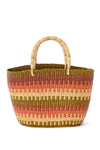 Olive Grove Patterned Grass Tote
