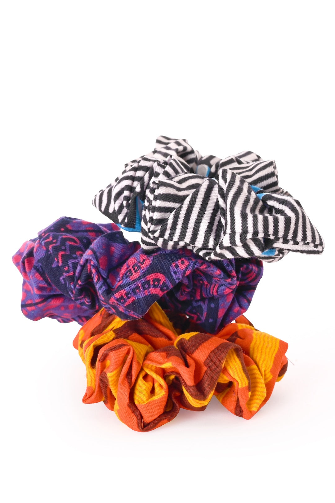 Assorted Cotton Hair Scrunchies