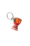 Tiny Wooden Djembe Drum Key Ring