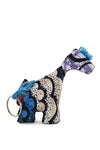 Baduba Fabric Giraffe Keychain in Assorted Patterns