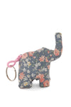 Baduba Fabric Elephant Keychain in Assorted Patterns