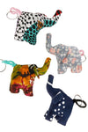 Baduba Fabric Elephant Keychain in Assorted Patterns