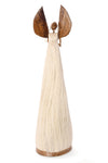 Tall Natural Sisal Angel of Light Holiday Sculpture