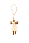 Noah's Tiny Natural Sisal Angel Ornament