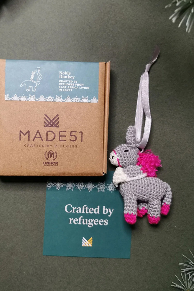 MADE51 Noble Donkey Ornament, Crafted by East African refugees living in Egypt