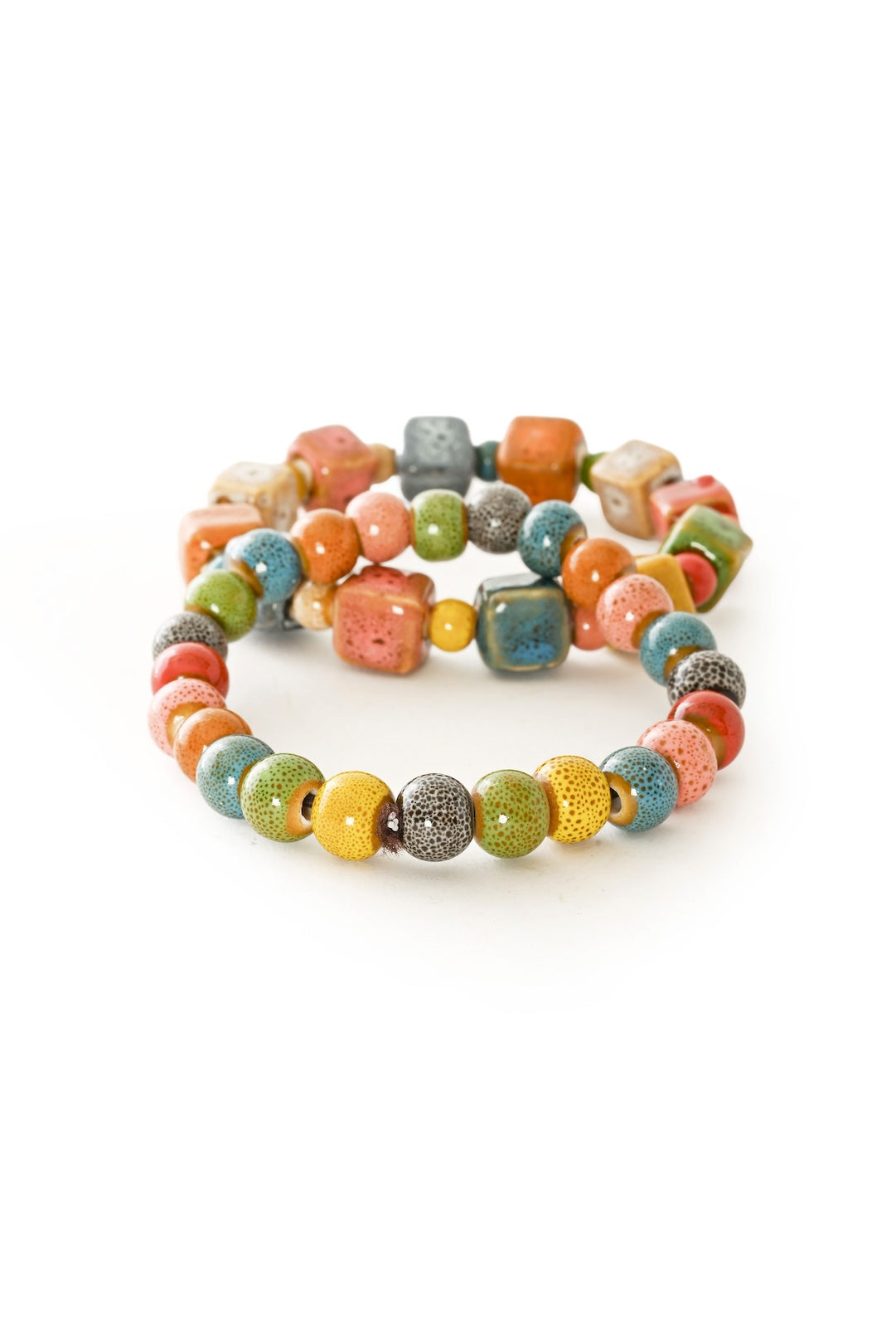 Ceramic Round Bead Zuri Bracelet