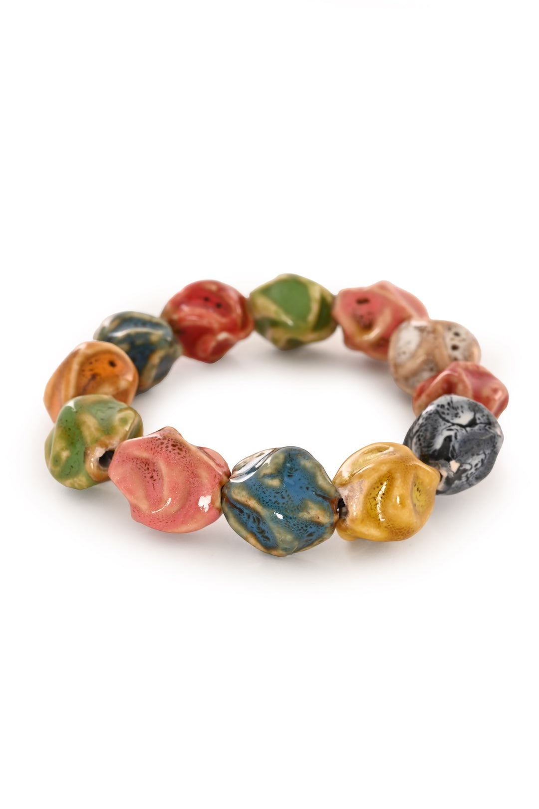 Ceramic Organic Bead Kikaboni Bracelet