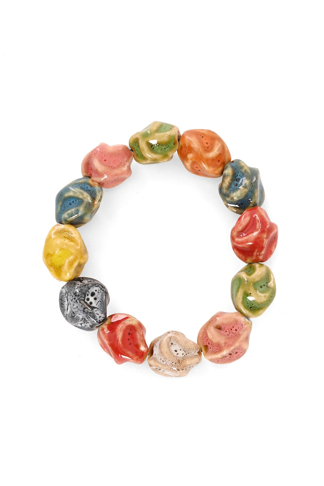 Ceramic Organic Bead Kikaboni Bracelet
