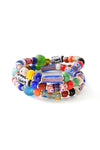 Colorful Krobo Glass Trade Bead Bracelet - Assorted