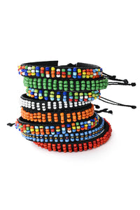 Kenyan Beaded Adjustable Bracelet
