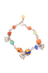 Colorful Beaded Elephant Charm Bracelet