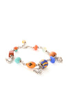 Colorful Beaded Elephant Charm Bracelet