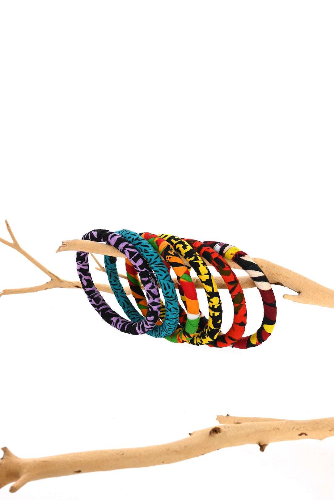 Kitenge Cloth Bangle Bracelet - Assorted