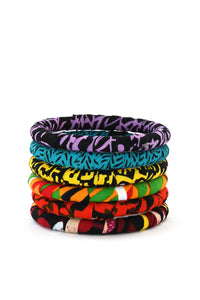 Kitenge Cloth Bangle Bracelet - Assorted