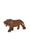 Kenyan Jacaranda Wooden Lion Sculpture