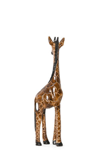 Kenyan Jacaranda Wood Giraffe Sculptures