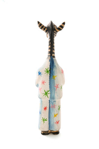 Jacaranda Zebra in Pajamas Christmas Tree Ornament