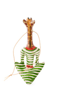 Jacaranda Christmas Jammies Giraffe Ornament