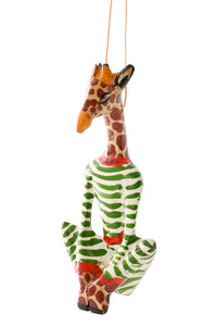 Jacaranda Christmas Jammies Giraffe Ornament
