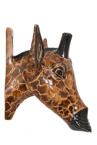 Jacaranda Giraffe Wall Mask from Kenya