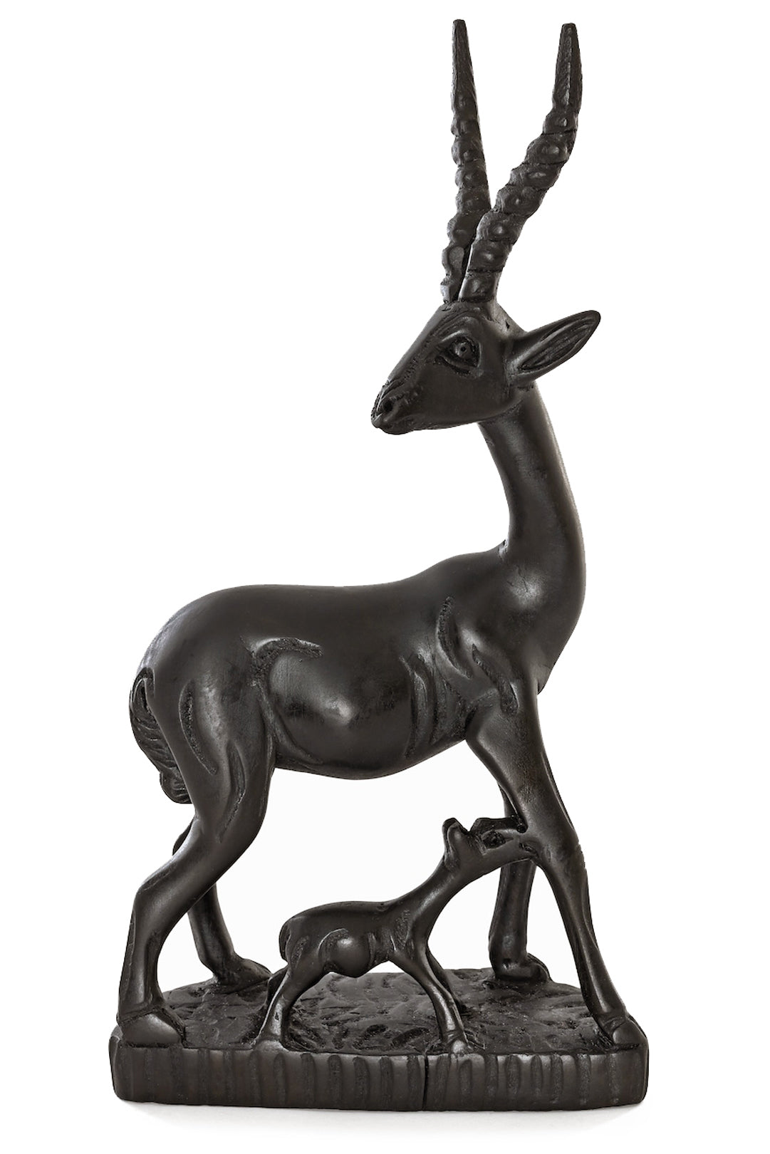 Kenyan Jacaranda Wood Antelope Mother and Baby