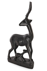 Kenyan Jacaranda Wood Antelope Mother and Baby