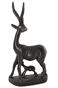 Kenyan Jacaranda Wood Antelope Mother and Baby