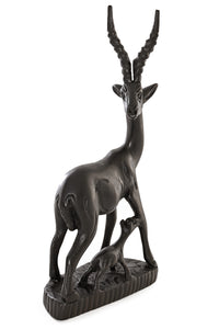 Kenyan Jacaranda Wood Antelope Mother and Baby