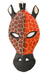 Large Two-Tone Brown & Ochre Giraffe Mask