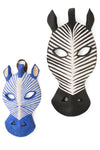 Large Black and White Striped Zebra Mask