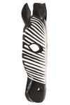 Large Black and White Striped Zebra Mask