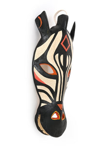 Monochrome Jacaranda Zebra Mask