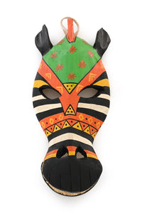Tropical Jacaranda Zebra Mask