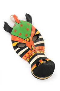 Tropical Jacaranda Zebra Mask